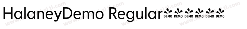 HalaneyDemo Regular字体转换